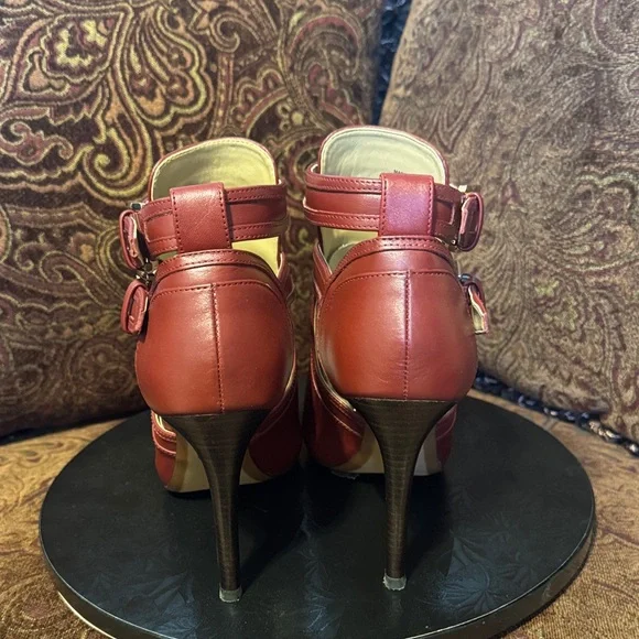 Michael Kors Women's Red Heeled Boots - Picture 5 of 8